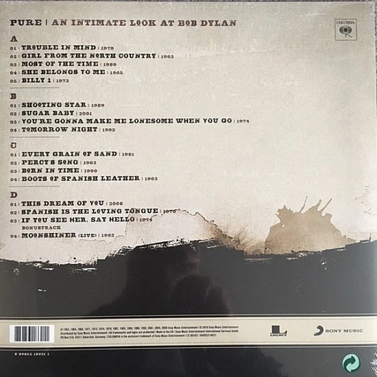 Bob Dylan ‎– Pure Dylan - An Intimate Look At Bob Dylan Plak 2 LP