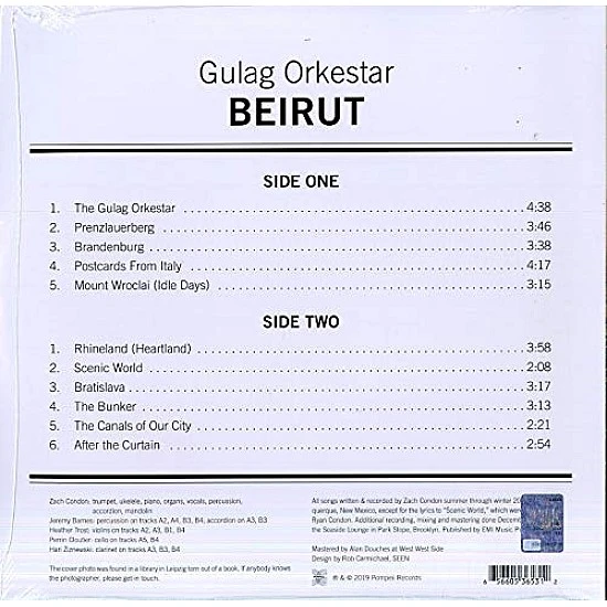 Beirut ‎– Gulag Orkestar Plak LP