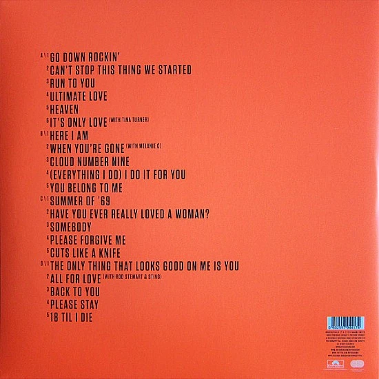 Bryan Adams - Ultimate Plak 2 LP