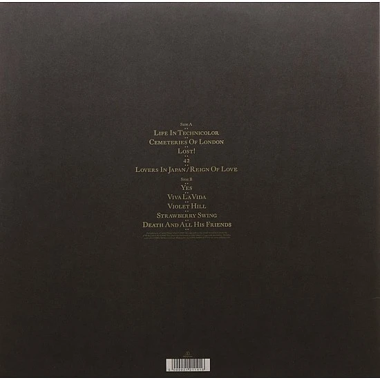 Coldplay - Viva La Vida Or Death And All His Friends Plak LP