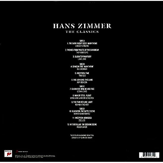 Hans Zimmer - The Classics Film Müziği Plak 2 LP