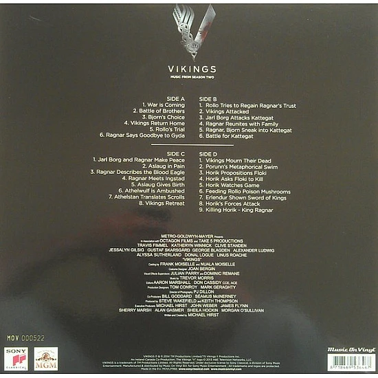 Vikings - Season 2 Soundtrack (Renkli) Plak 2 LP