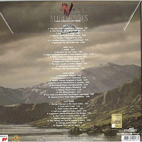Vikings - Season 3 Soundtrack (Renkli) Plak 2 LP