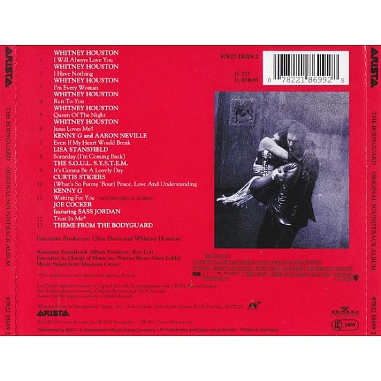 Whitney Houston - The Bodyguard Soundtrack CD