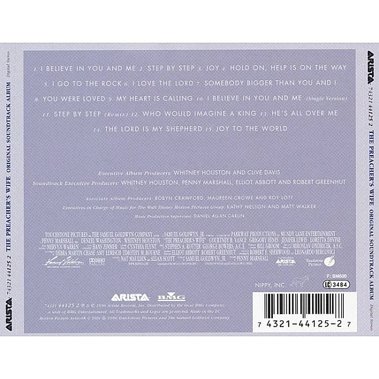Whitney Houston - The Preacher's Wife Soundtrack CD