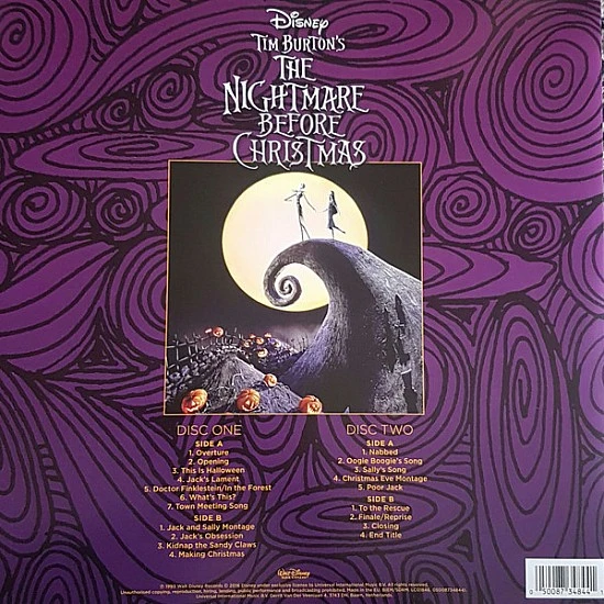Danny Elfman ‎– Nightmare Before Christmas Soundtrack Plak 2 LP 