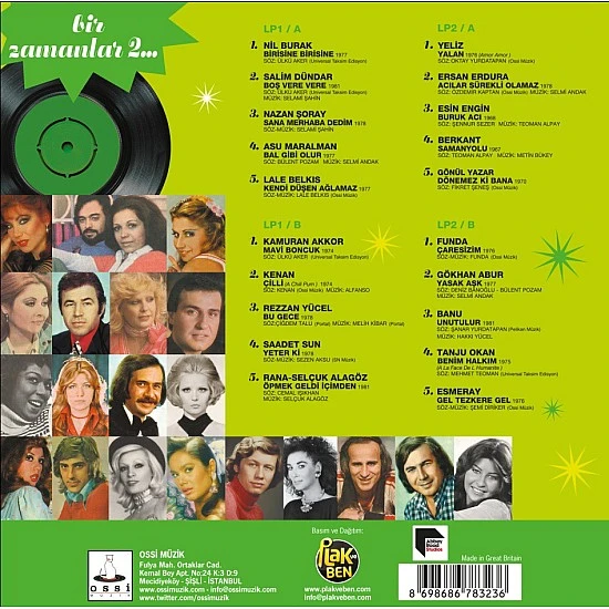 Bir Zamanlar 2 (Toplama) Plak 2 LP