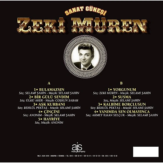 Zeki Müren - Sanat Güneşi Plak LP