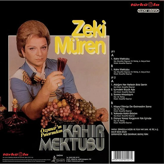 Zeki Müren - Kahır Mektubu Plak 2 LP