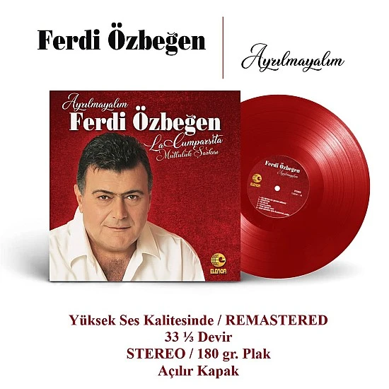 Ferdi Özbeğen - Ayrılmayalım Kırmızı Renkli Plak LP