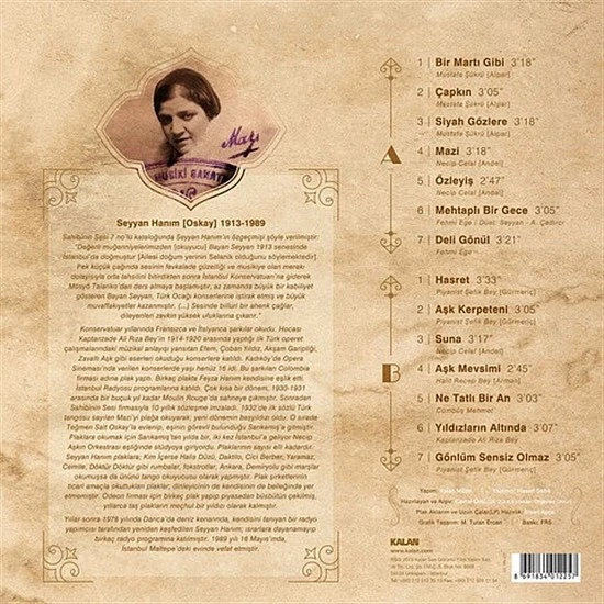 Seyyan Hanım - Tangolar Plak LP