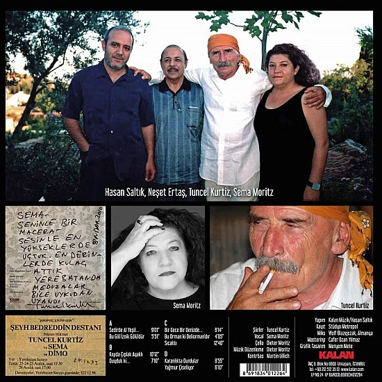Nâzim Hikmet, Tuncel Kurtiz, Sema Moritz Ve Dieter Moritz ‎– Şeyh Bedreddin Destanı / "Günümüz Için Bir Ayin" Plak 2 LP