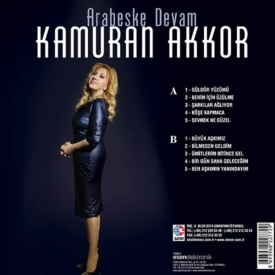 Kamuran Akkor - Arabeske Devam  (Turuncu Renkli) Plak LP