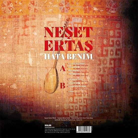 Neşet Ertaş - Hata Benim Plak LP