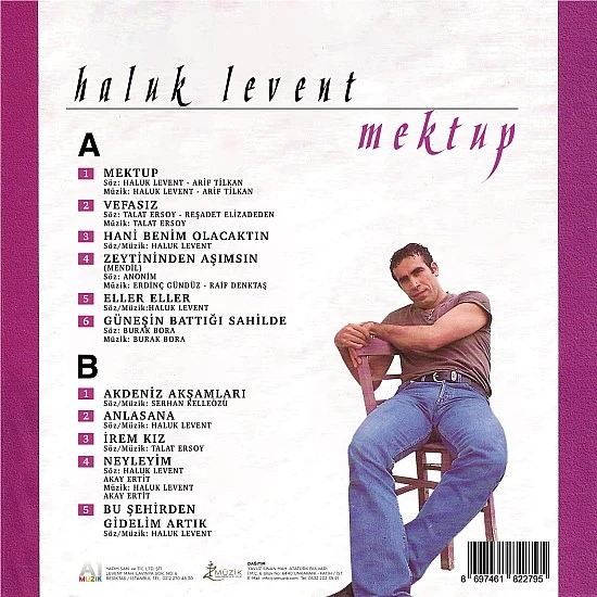 Haluk Levent - Mektup Plak LP