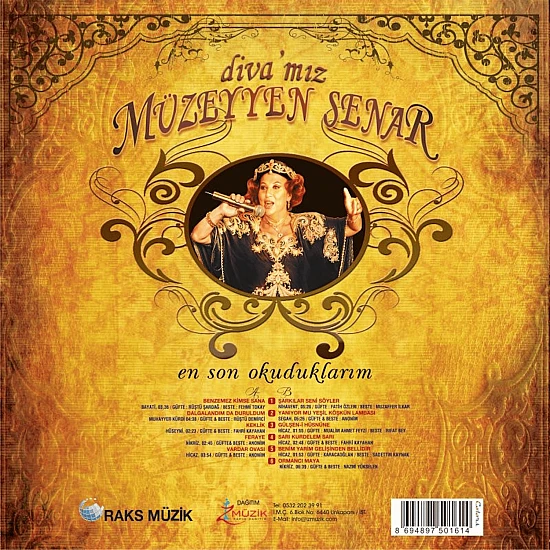 Müzeyyen Senar - Diva'mız - Son Okuduklarım (Renkli) Plak LP