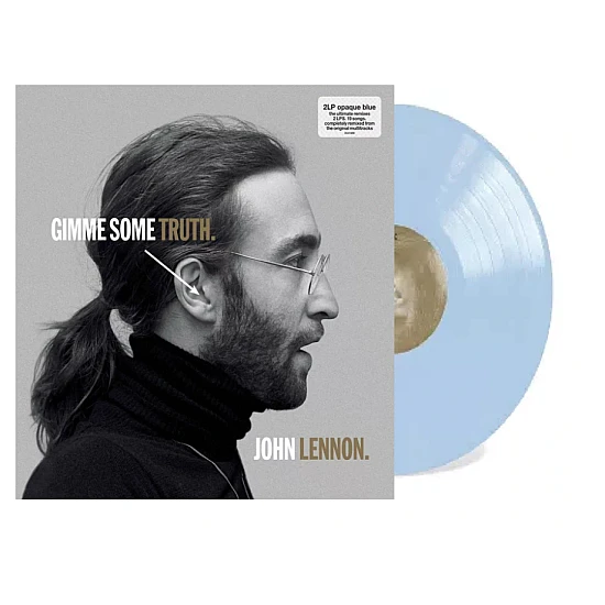 John Lennon ‎– Gimme Some Truth (Mavi Opak Renkli) 2 Plak LP * ÖZEL BASIM *